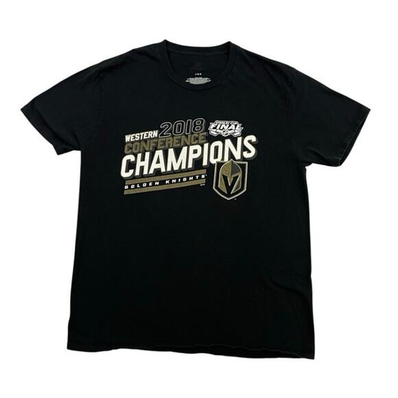 NHL Las Vegas Golden Knights T Shirt Mens Size L Western Conference Champions - Picture 1 of 8